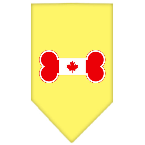 Bone Flag Canadian Screen Print Bandana Yellow Small